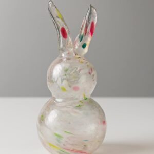 Lapin en cristal multicolore