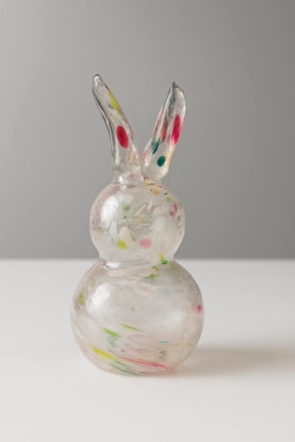 Lapin en cristal multicolore
